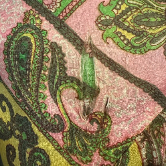 Vintage Dela-Ann 70’s Silk Paisley Jumpsuit - Picture 5 of 5